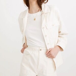 Madewell Drakefield Shirt-Jacket in Ecru